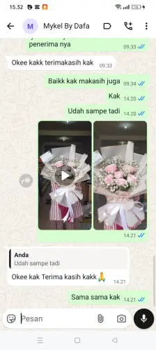 Testimonial Buket Bunga bukittinggi