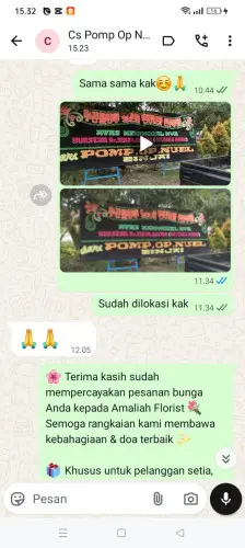 Testimonial Papan Bunga bukittinggi
